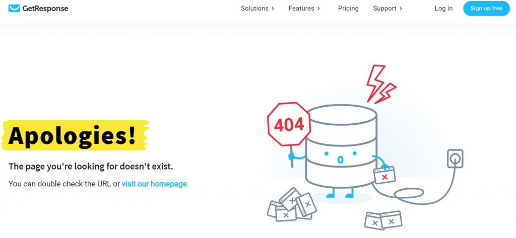 Getresponse 404 Page